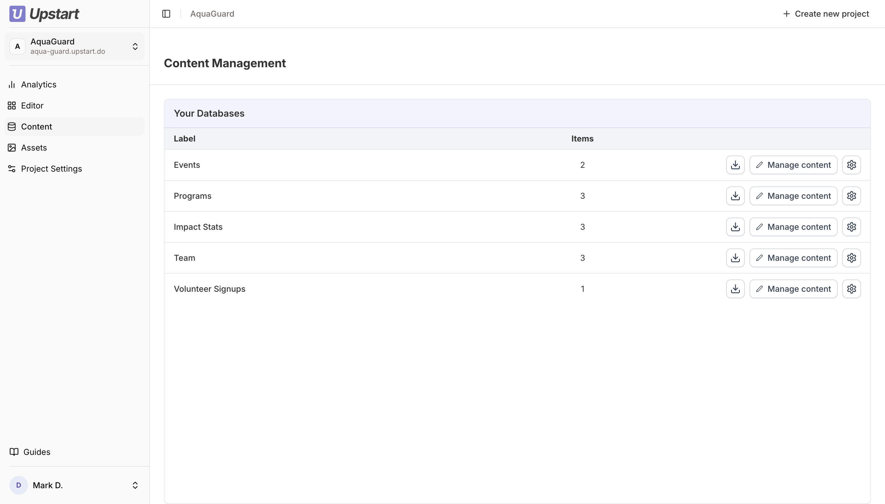 Upstart CMS
